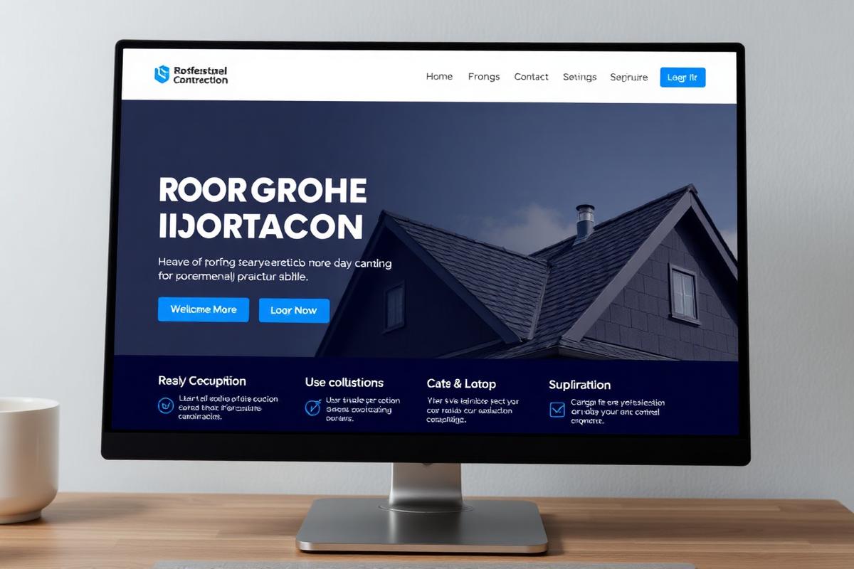 Peak Roofing website preview